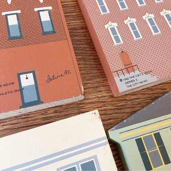 The Cat’s Meow | Vintage 1992 Series X Lot of 4 Miniature Houses Cottage Core - Picture 12 of 12